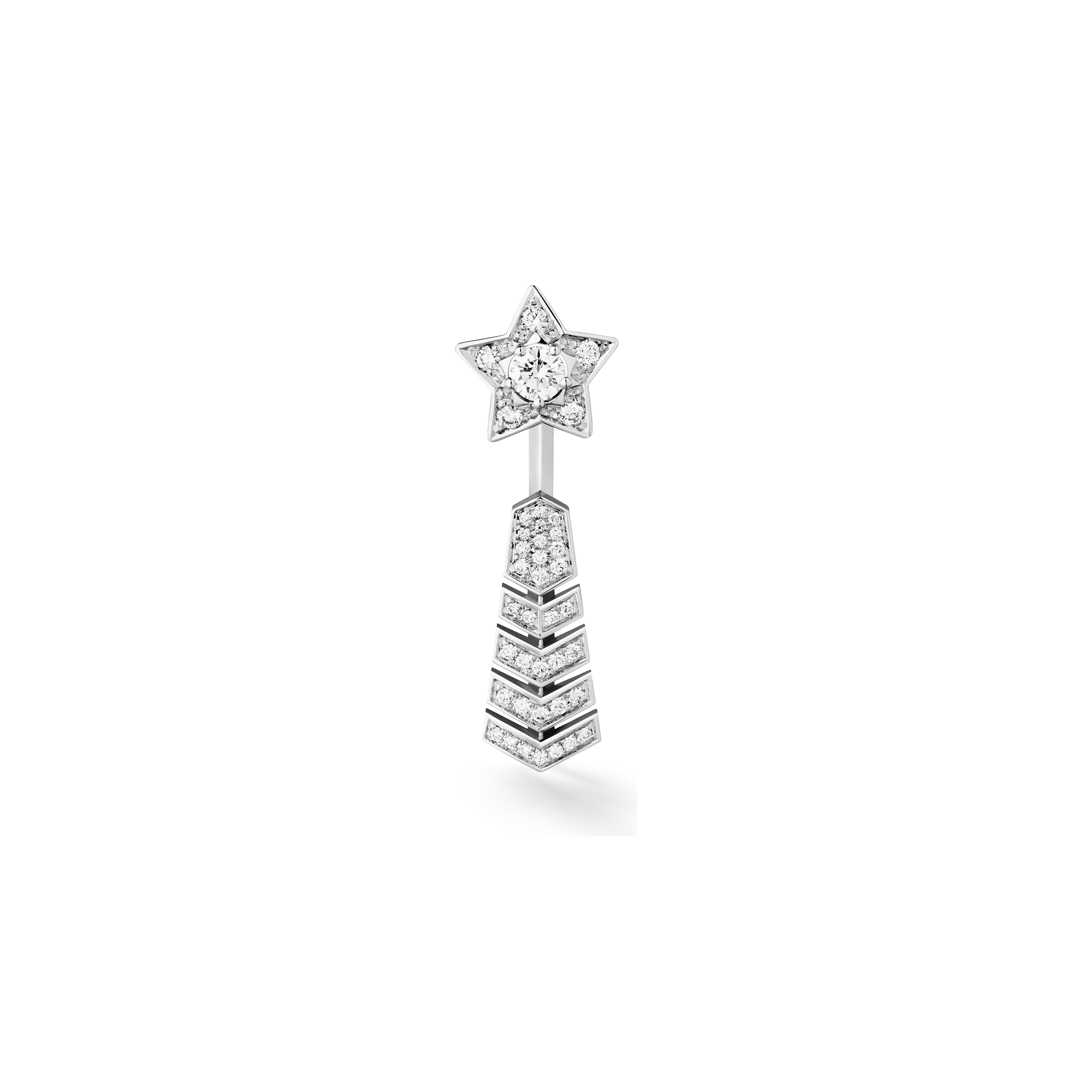 Ch*el comÈte chevron single earring j11380